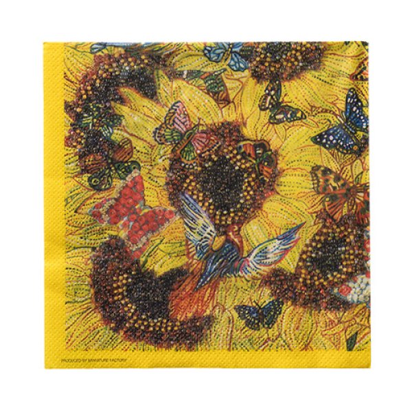 アートペーパーナプキン（Sunflowers, butterflies and birds） 横尾忠則オンラインショップ